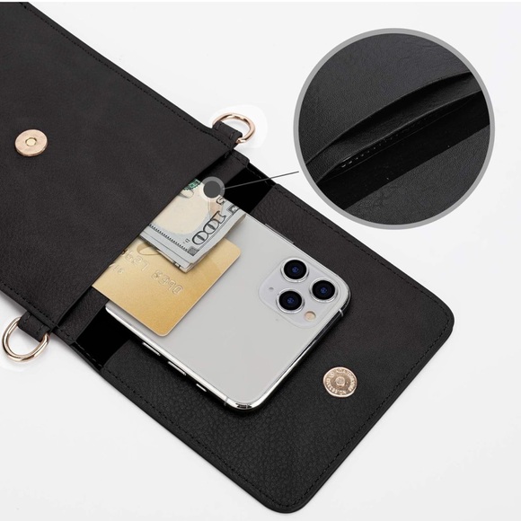 AnsTOP Crossbody Cell Phone Wallet Purse with Adjustable/Removable 27” Strap - Picture 5 of 15